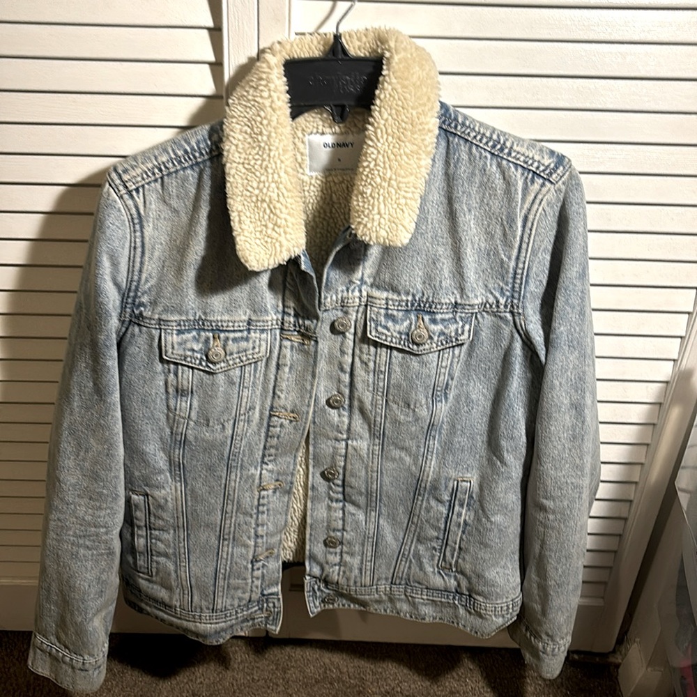 Light Denim Fur Jacket